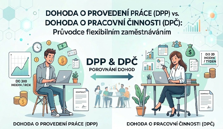 Dohoda o provedení práce vs dohoda o pracovní činnosti